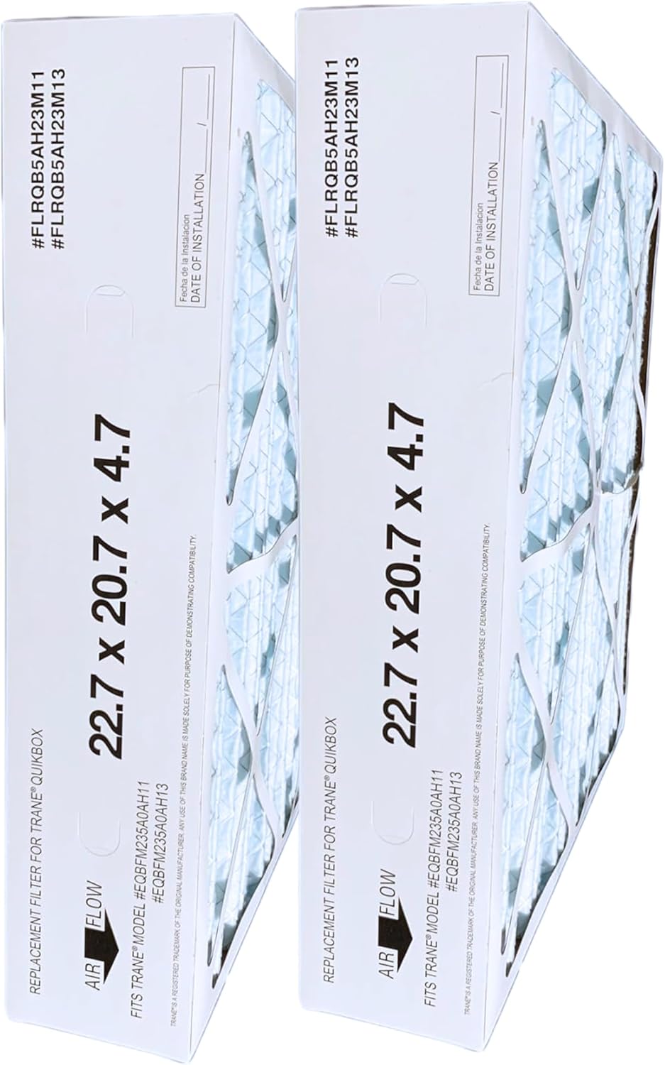 Atomic Compatible for Trane FLRQB5AH23M11 22.7x20.7x4.7 MERV 11 Filter - 2 Pack
