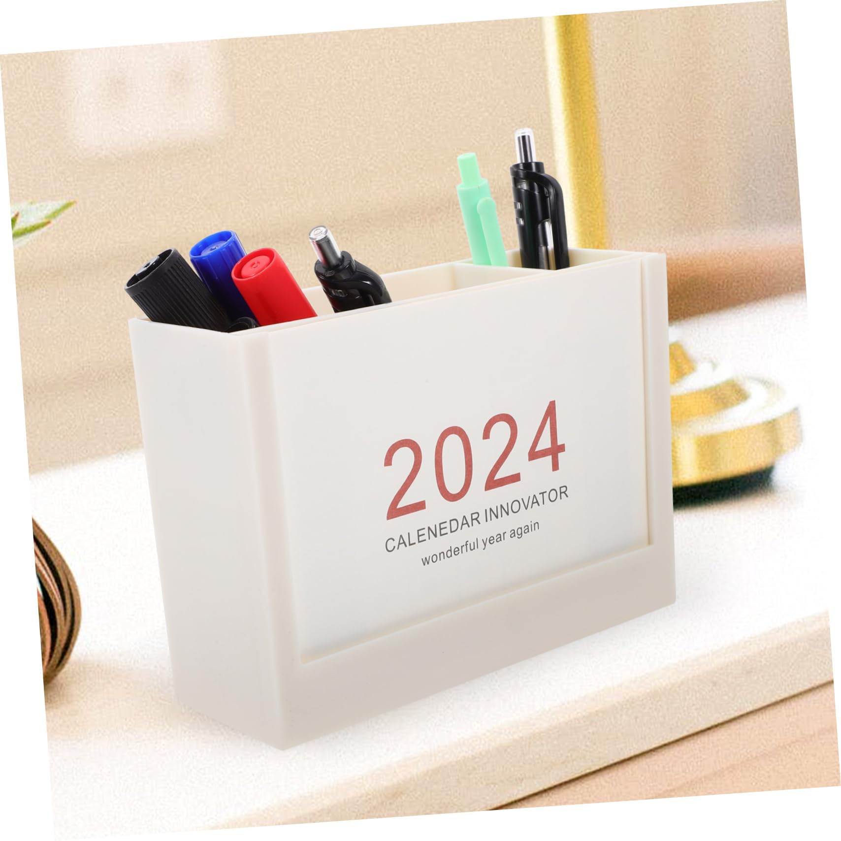 TEHAUX 5piezas Portalápices De Plástico Multifuncional Compartimentos Para Oficina y Maquillaje Organizador De Escritorio Soporte Para Lápices y Cepillos De Cosméticos Diseño Moderno