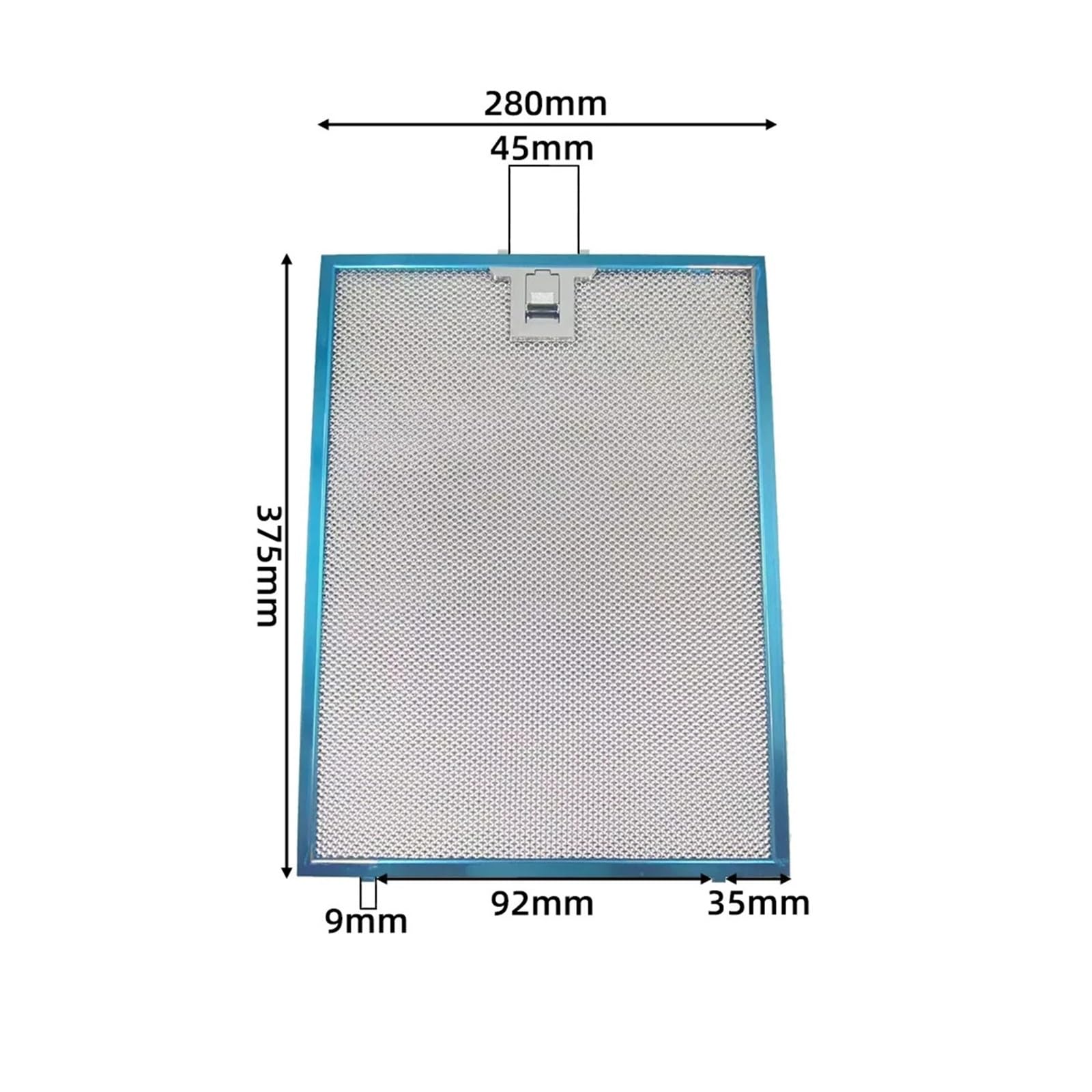 Edelstahl-Metall-Fettfilter for Dunstabzugshauben, 375 X 280 Mm, Dunstabzugshauben, Herdfilter