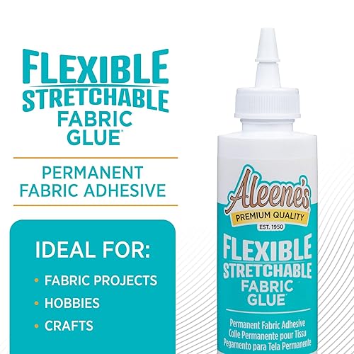 Vista 3 de Aleene's AR70-2 Flexible Stretchable Fabric Glue, 4 oz., Multicolor