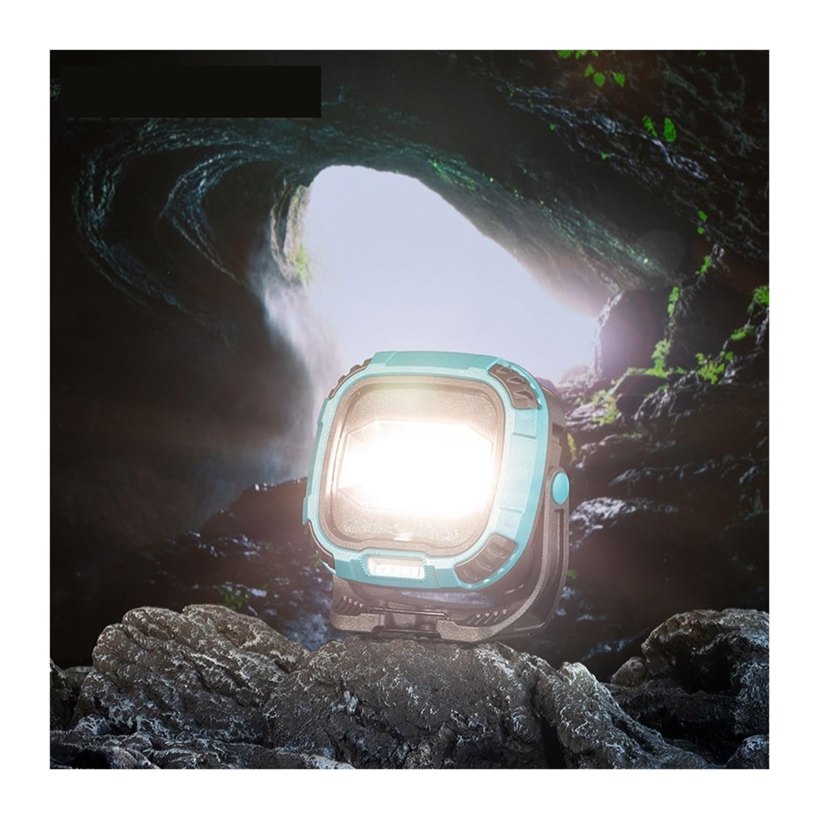Linterna Portátil Súper Brillante Recargable Por USB, Luz LED De Emergencia For Exteriores, Banco Energía, Lámpara Camping, Iluminación Trabajo Y Reparación Brillo Ultra Alto(W895-2built-in blue)