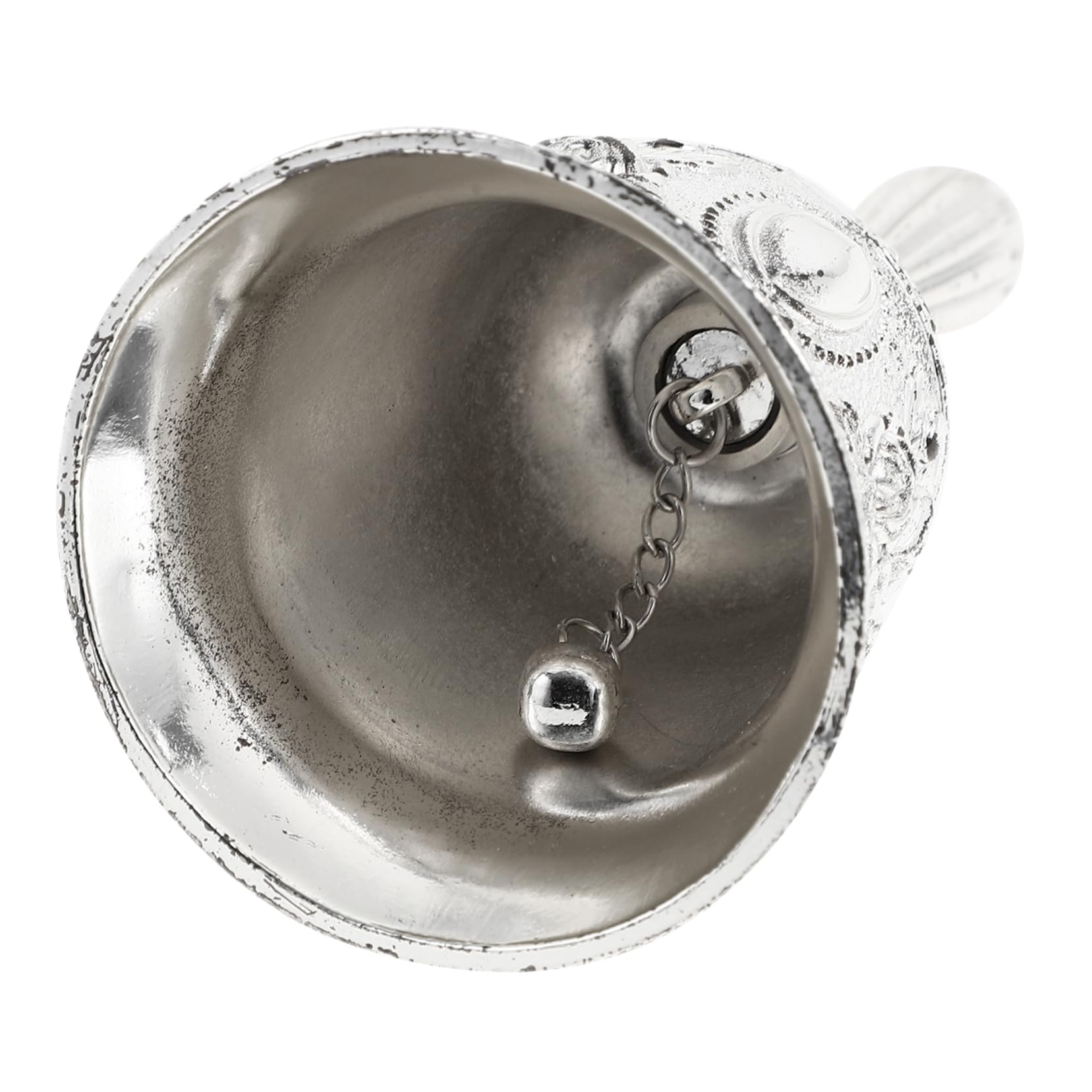 Operitacx 4 Piezas Campana de Mano Retro de Metal para y Escuela Timbrador de Servicio Campana de Decorativa para Eventos y Comidas