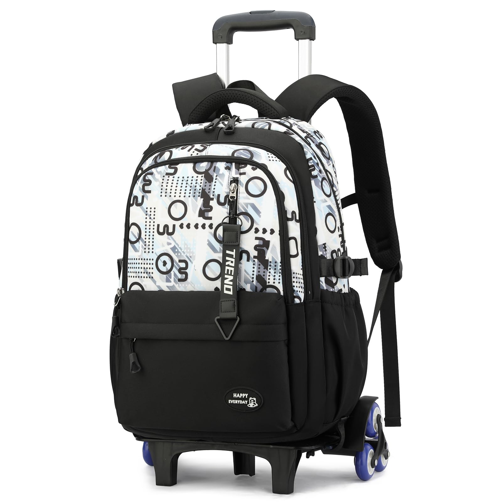 Amythe Mochila Escolar con Ruedas para Chicos 10-24 Años – Mochila Carro 6 Ruedas para Instituto y Bachillerato – Gran Mochilas de Viaje para PC 15.6" – Vuelta al Cole Navidad