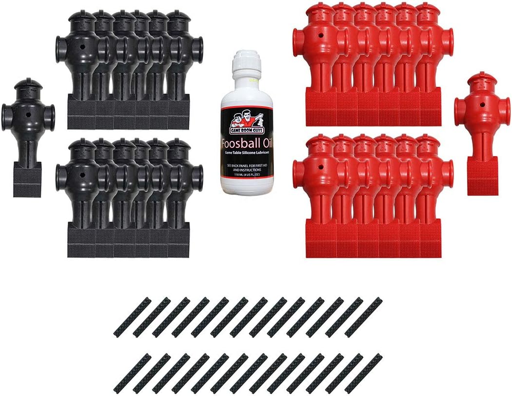 Game Room Guys Foosball Oil with Full Set Shelti Foosball Men and Roll Pins