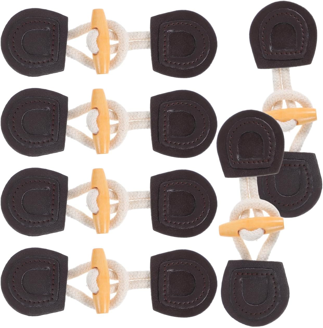 PRETYZOOM 6 pairs Clothing Belt Buckles Wind Coat and Garment Belt Clips Versatile Hook and Eye Sewing Accessories for Coats Jackets and Outerwear
