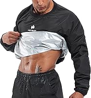 Vista 8 de HOTSUIT Traje de sauna para hombre, traje de sudor, chaqueta de entrenamiento duradera para gimnasio