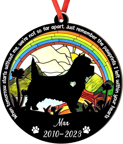 Miniatura 80 de Adorno de atrapasoles de setter irlandés personalizado, adorno de Navidad de Setter irlandés, regalo para perro amante, setter irlandés