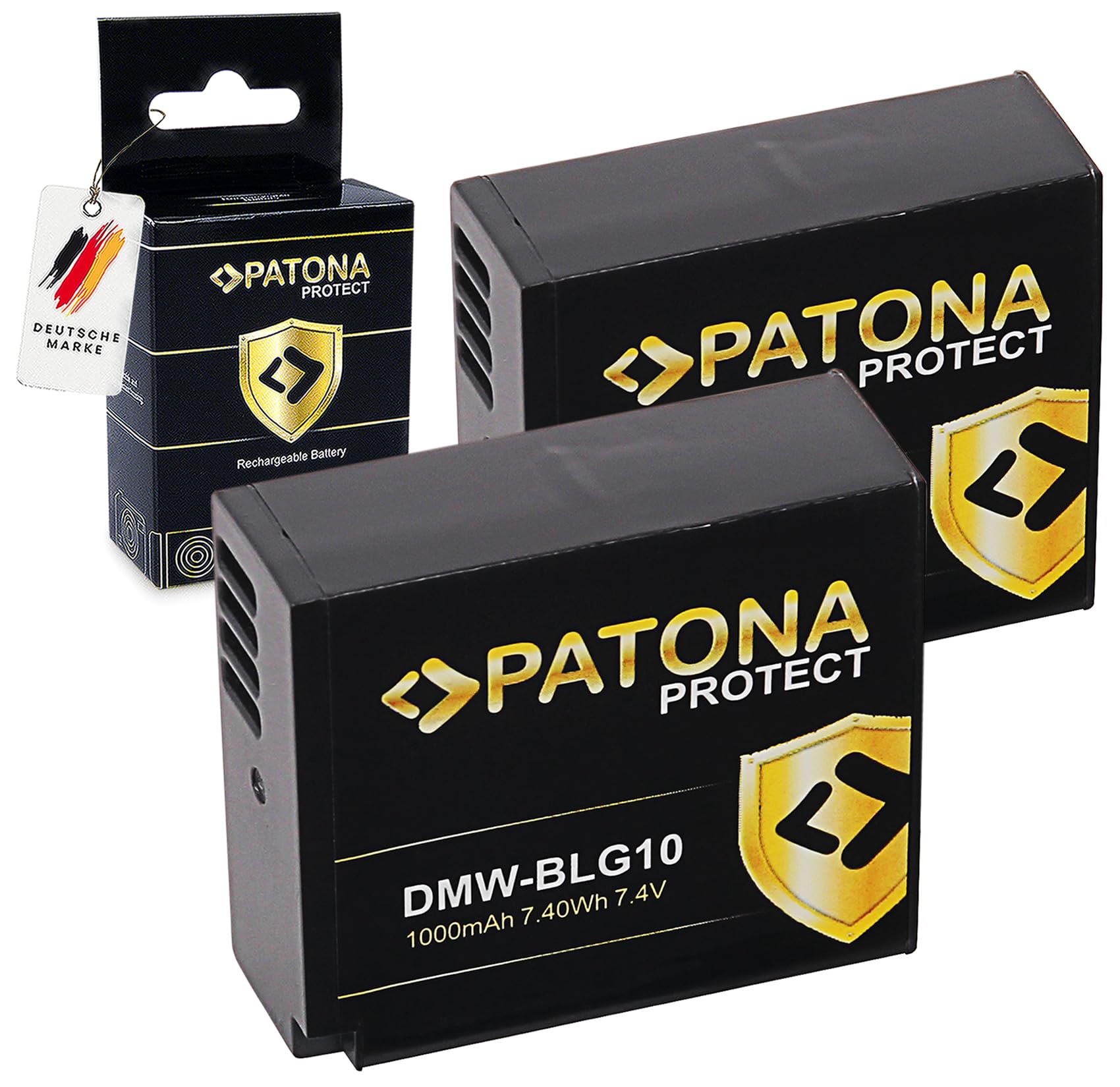 PATONA 2X Protect Akumulator do Panasonic DMW-BLG10 BLG10E, 1000mAh