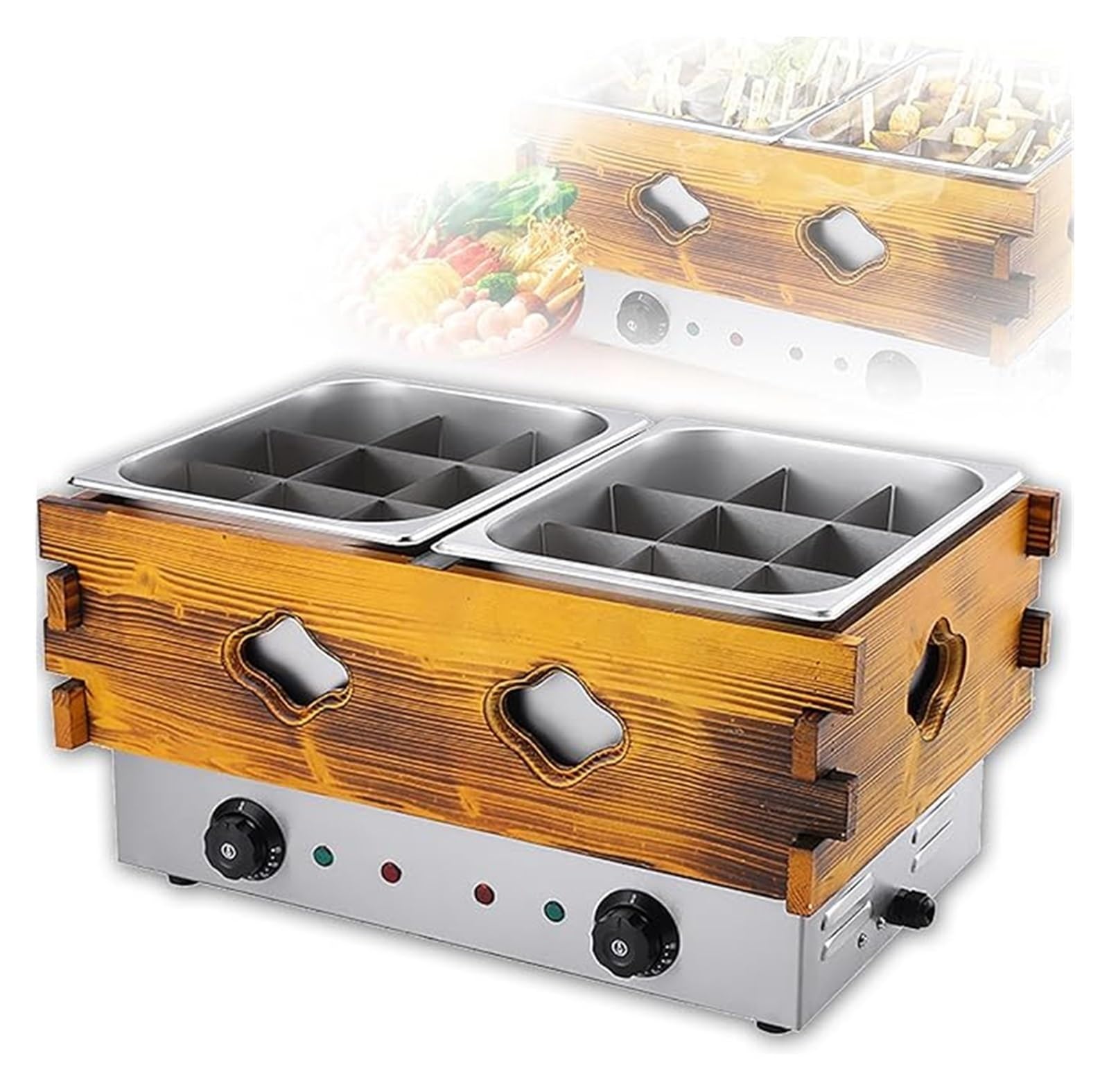 Casserole à soupe électrique avec contrôle thermique indépendant