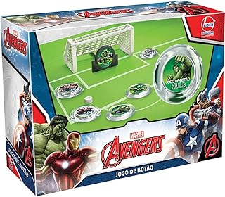 Jogo De Botão Avengers Os Vingadores Marvel Infantil +3 Anos Líder Brinquedos - 2400
