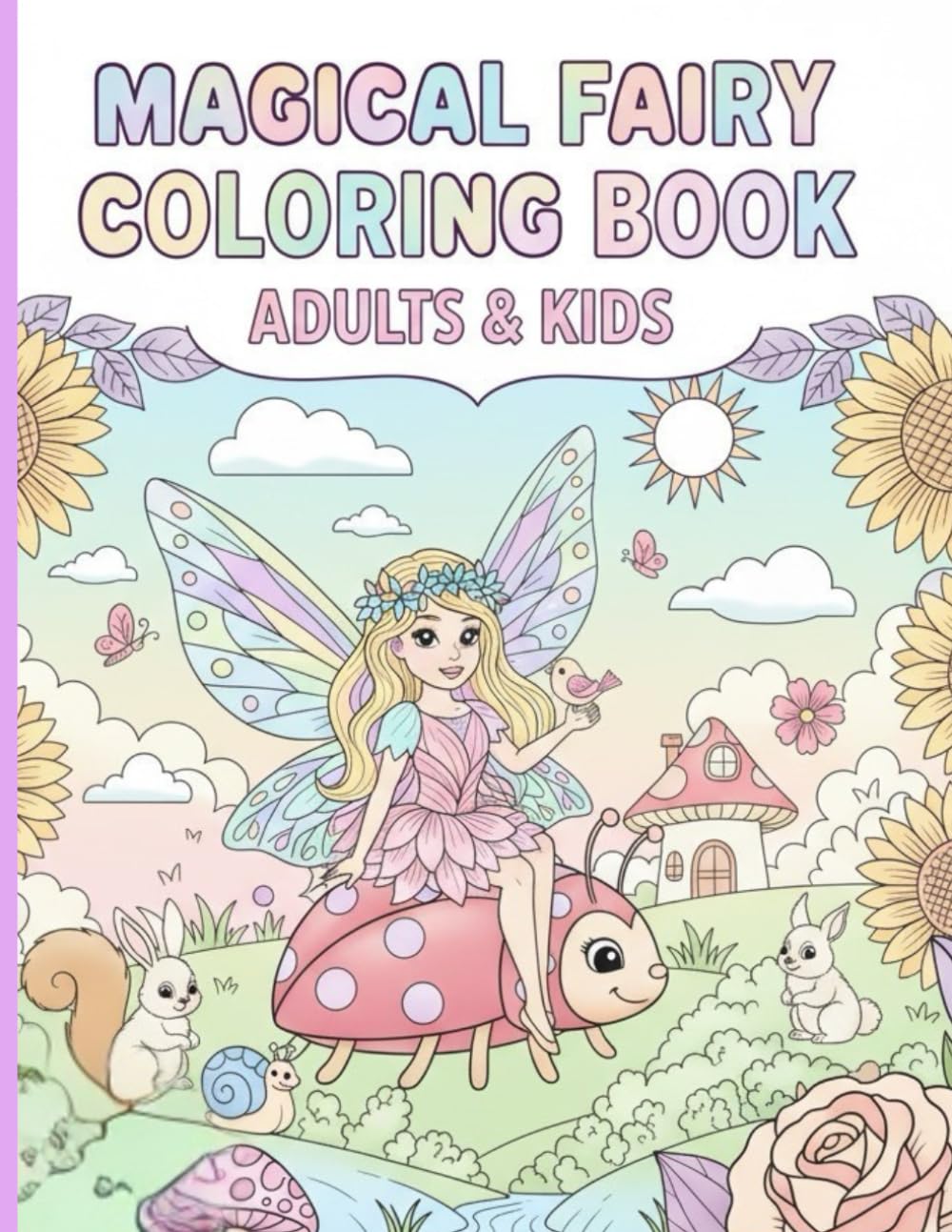 Magical Fairy Coloring Book Adults & Kids: Magical Fairy Coloring Book Adults & Kids