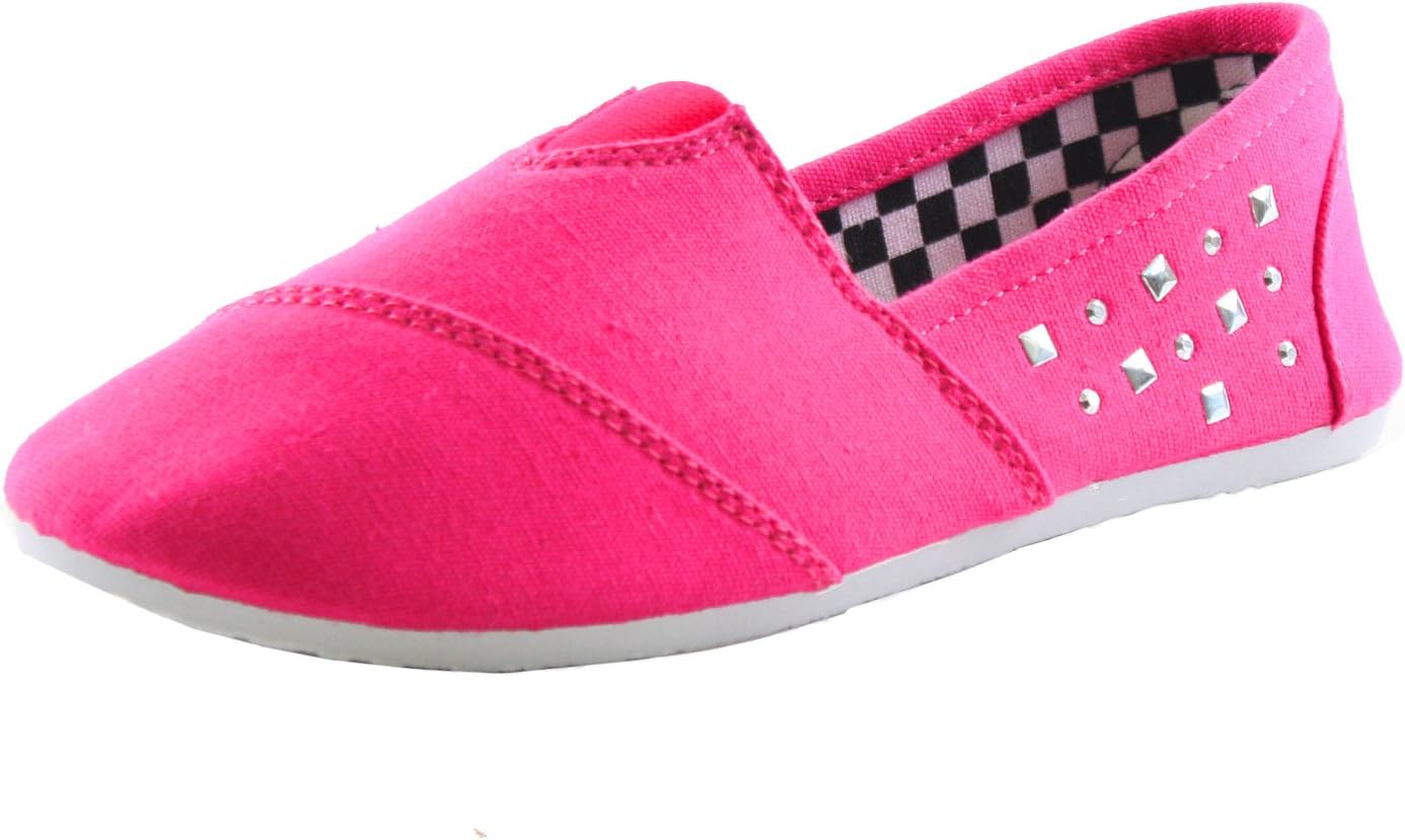 Club Canvas 123-18 Ballet-Flats, Fuchsia Canvas, 7