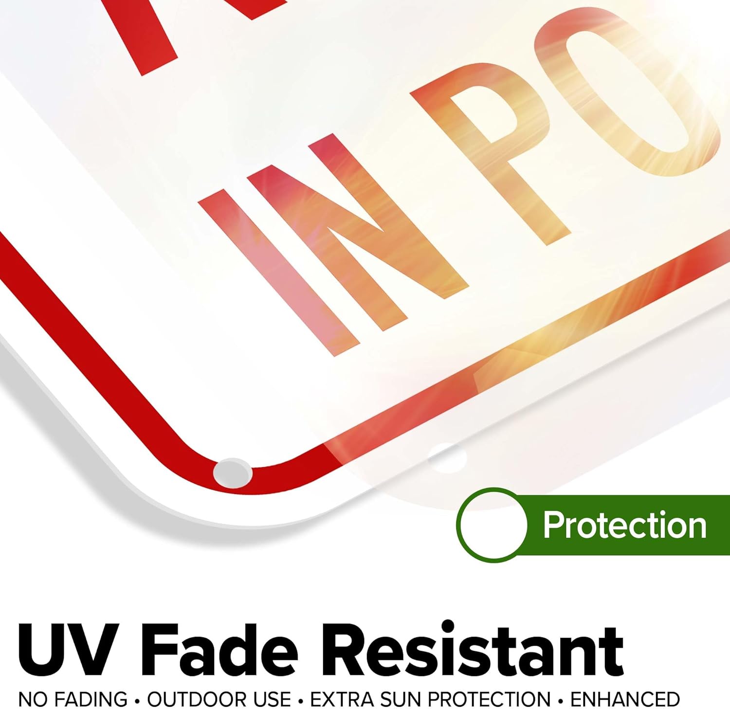 No Glass Allowed In Pool Area With Graphic Sign, 18x24 Inches, 55 mil thick HDPS (high density polystyrene), Made in USA by My Sign Center