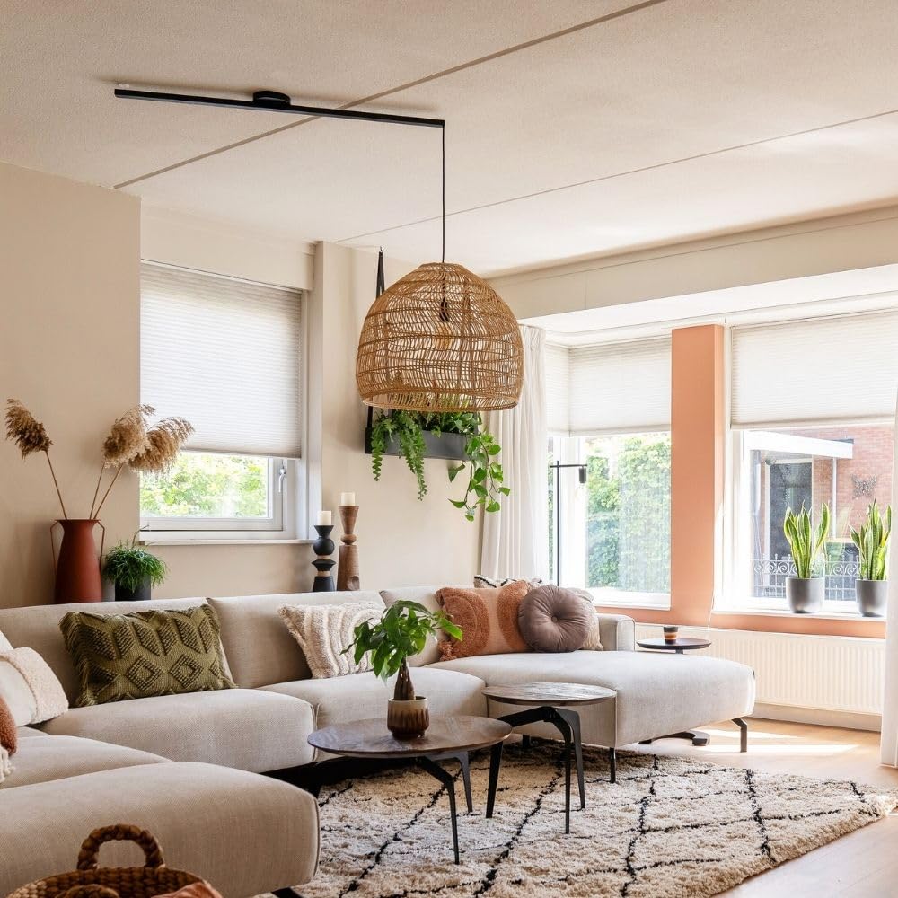 Lightswing Sistema di sospensione per lampada – nero opaco – 90 cm – Sposta lampada a sospensioni senza sforzo – Facile installazione