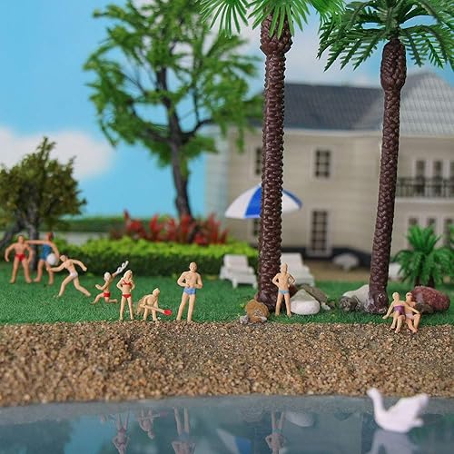 Vista 18 de Evemodel P8720 40pcs Modelo Trenes Natación Figuras 1:87 Escala HO Escala Personas Paisaje Diseño Miniatura