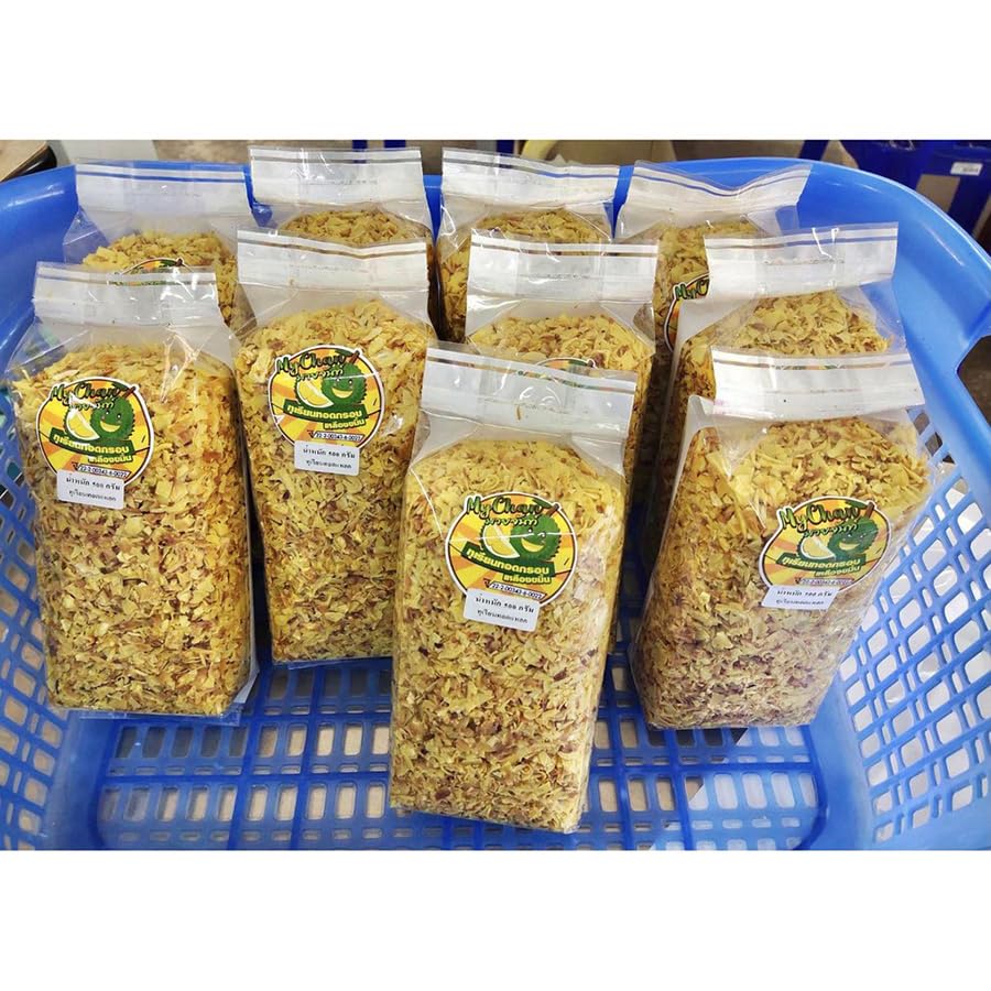 500g. My Chan Vegan Fried Durian Chip Delicious Small Piece Crispy Set 8 Pcs No0917891915 By Beautygoodshop [Get Free For You Beauty Gifts]