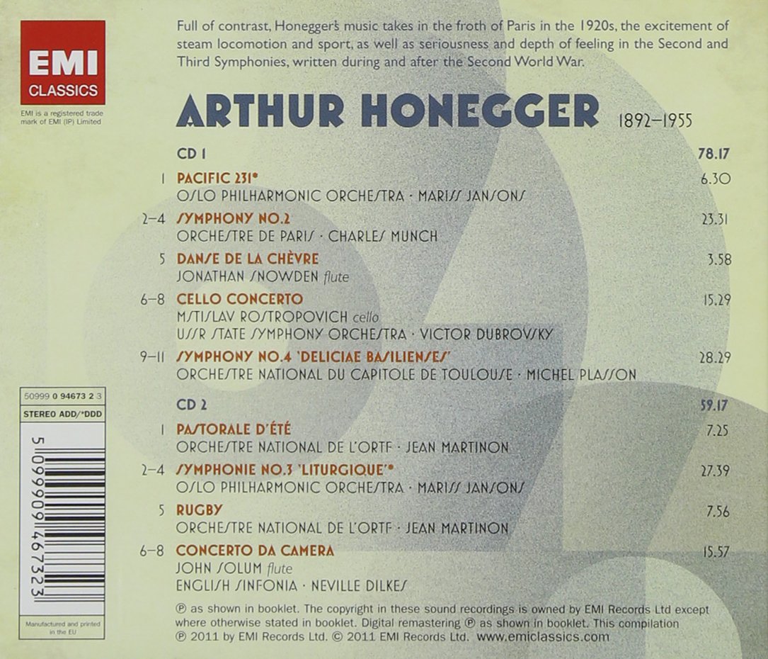 20th Century Classics:Honegger