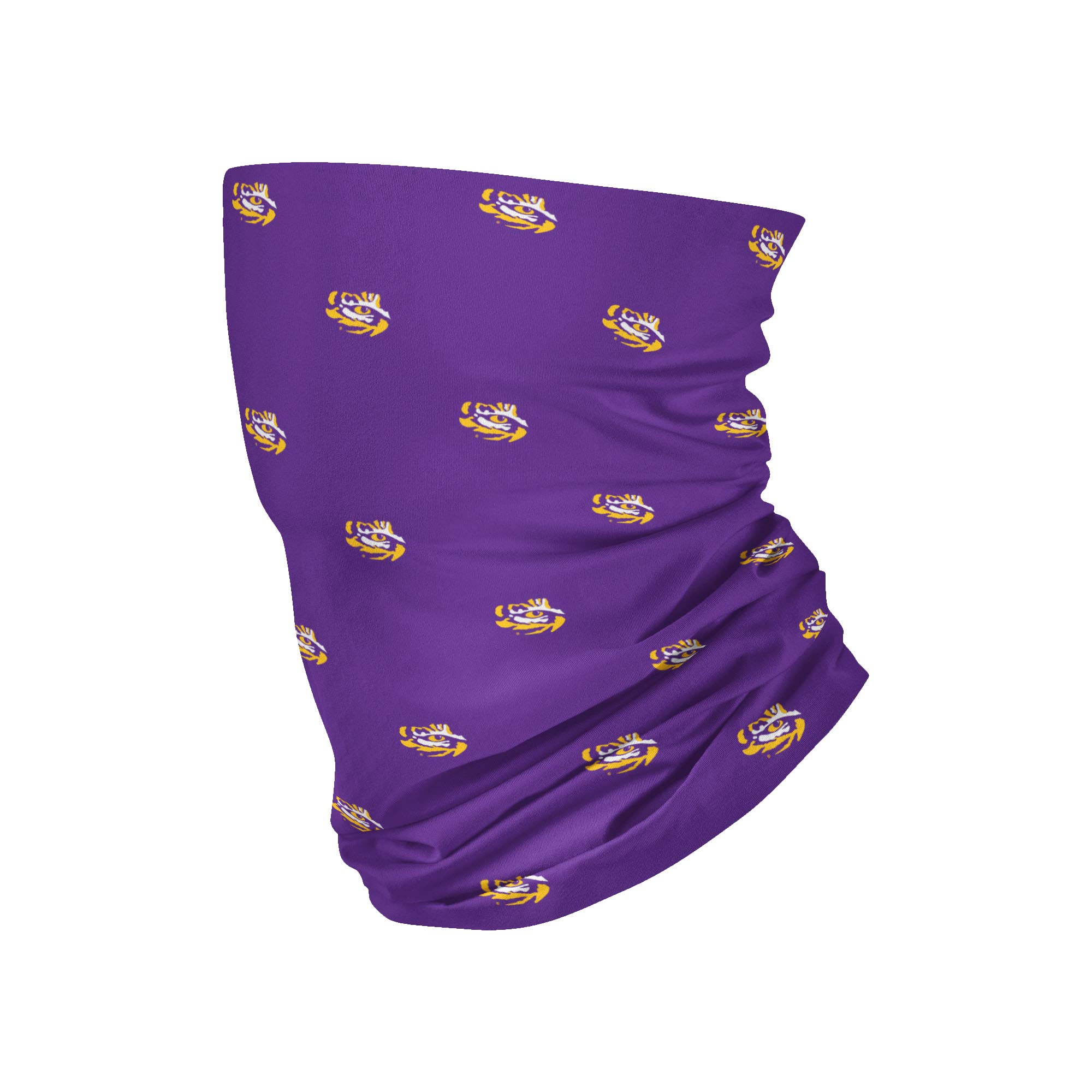 FOCO LSU Tigers NCAA Mini Print Logo Gaiter Scarf