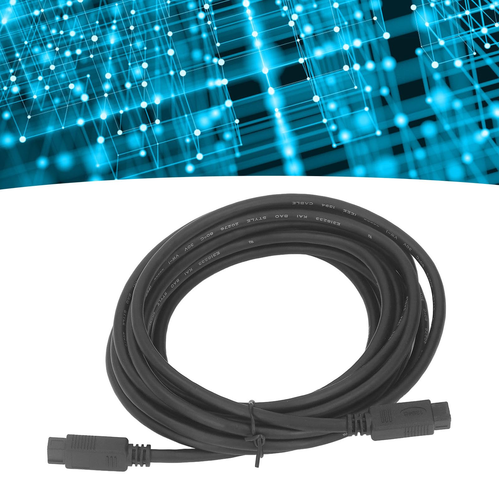 4,5 m IEEE 1394B Firewire 800 Cavo da 9 Pin da Maschio a 9 Pin Trasferimento di Dati da 800 Mbps per scanneri per stampanti per Fotocamere digitali e interfacce Audio