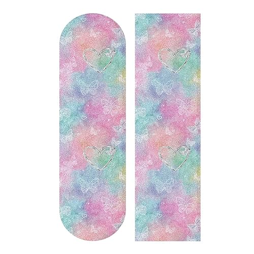 Vista 191 de Abstracto Negro Gris Geométrico Skateboard Grip Tape 33x9inch Papel de lija Longboard Scooter Griptape Diseño antideslizante y anti-desgarro