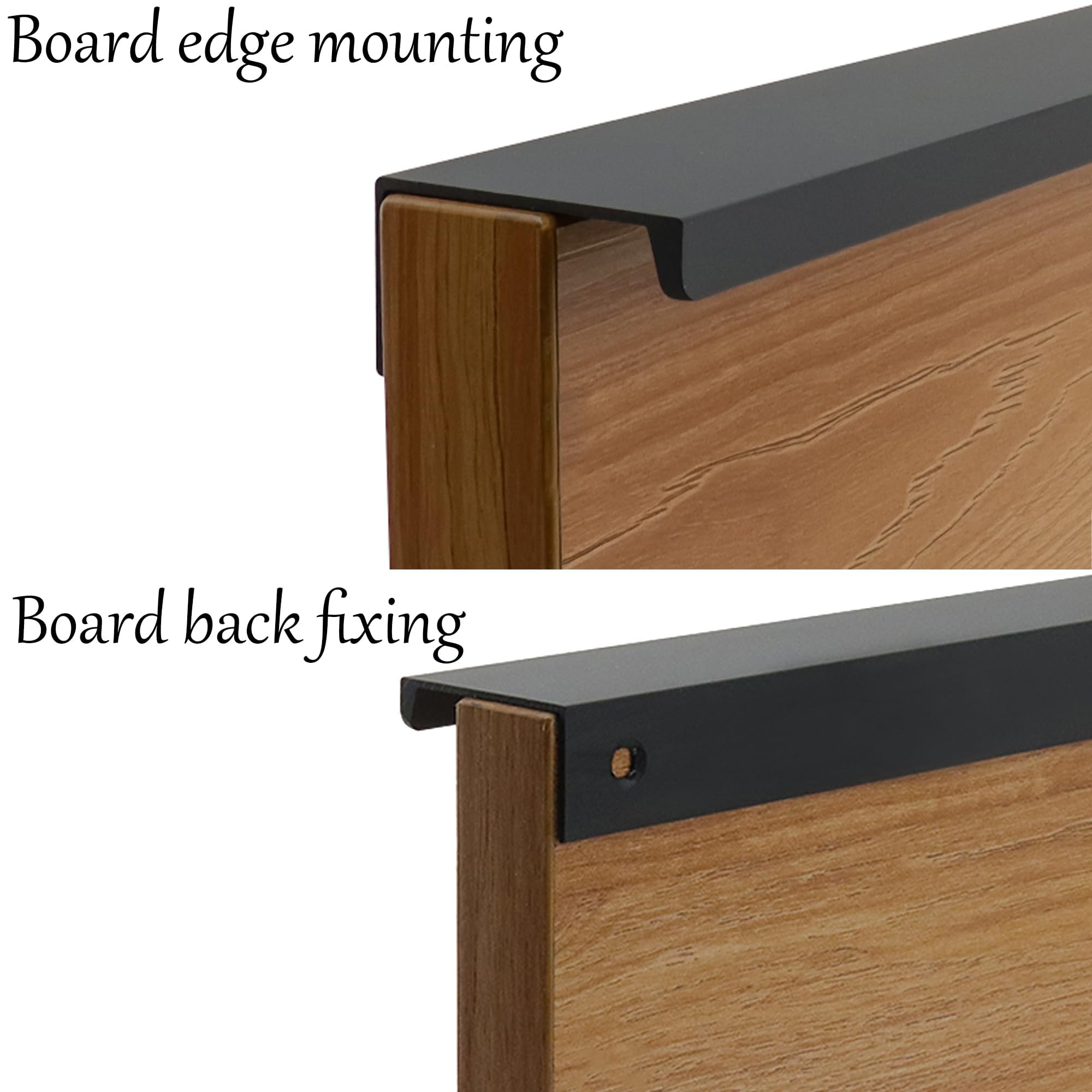 Kantenzug für Schränke, Kommoden, Kleiderschrank, Schublade, 32,6 cm, Lochabstand, Aluminiumlegierung, verdeckte Schubladengriffe für Schrank, Kommode, Kleiderschrank, Schublade, 40 cm, 6