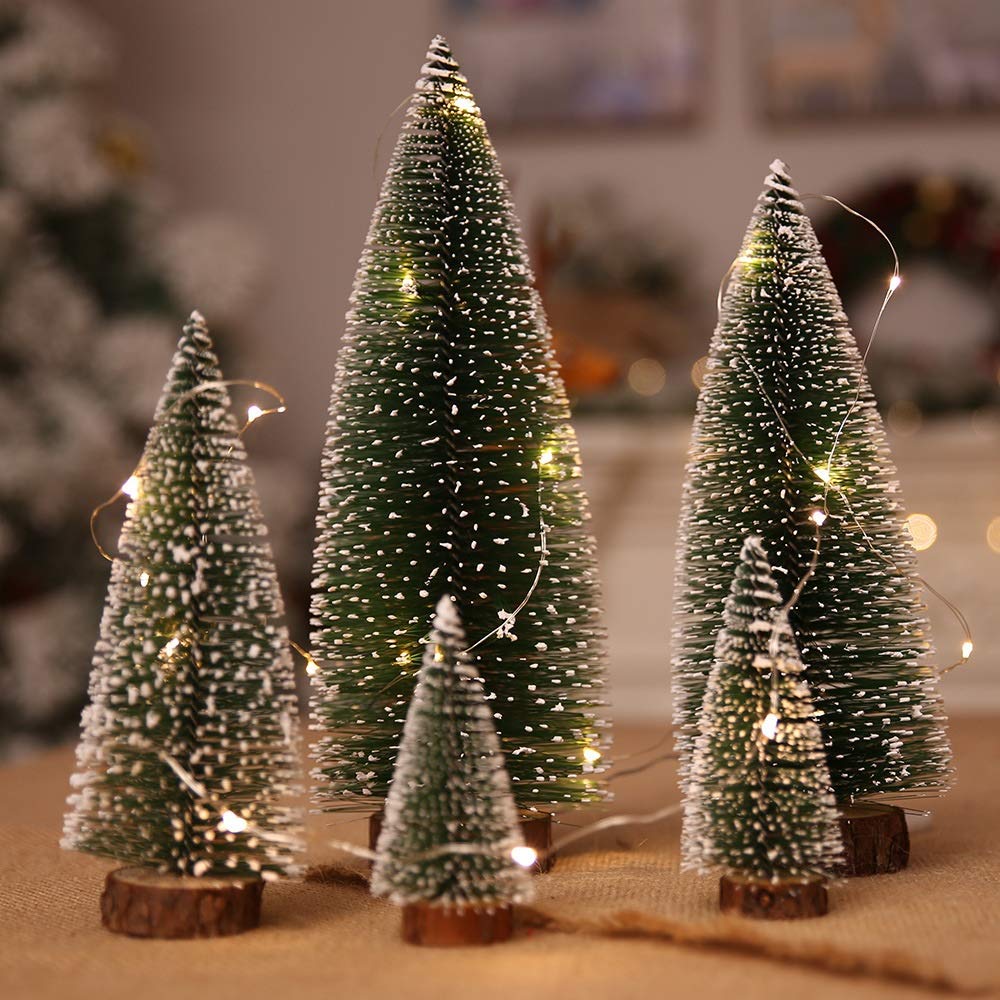 Xmas Tree 5. PC Choinka Boże Narodzenie dekoracje małe sosny umieszczone na pulpicie majsterkowanie Dekoracja mini choinka