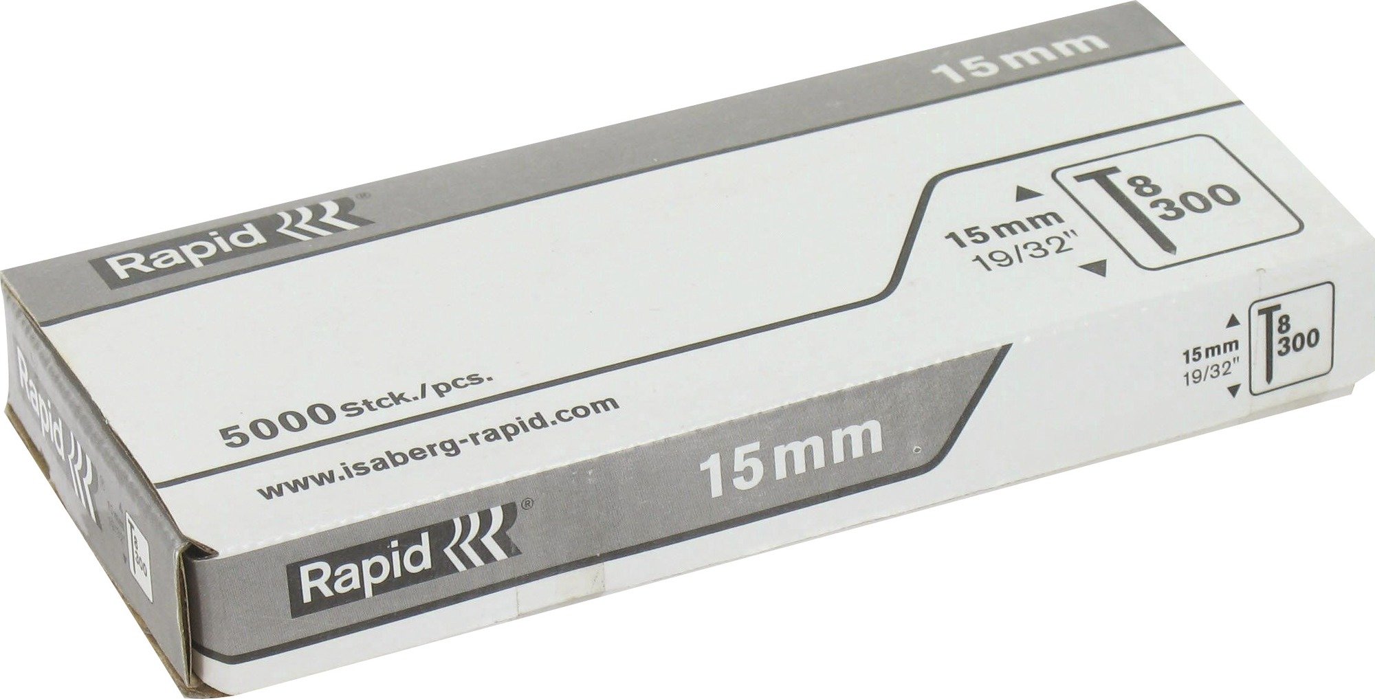 Uç, N ° 8 Rapid Agraf, yükseklik 15 mm – 5000 uçlar