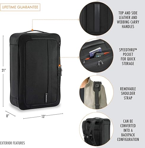 Miniatura 3 de Briggs  Riley Baseline-Convertible Duffel Backpack Black One Size