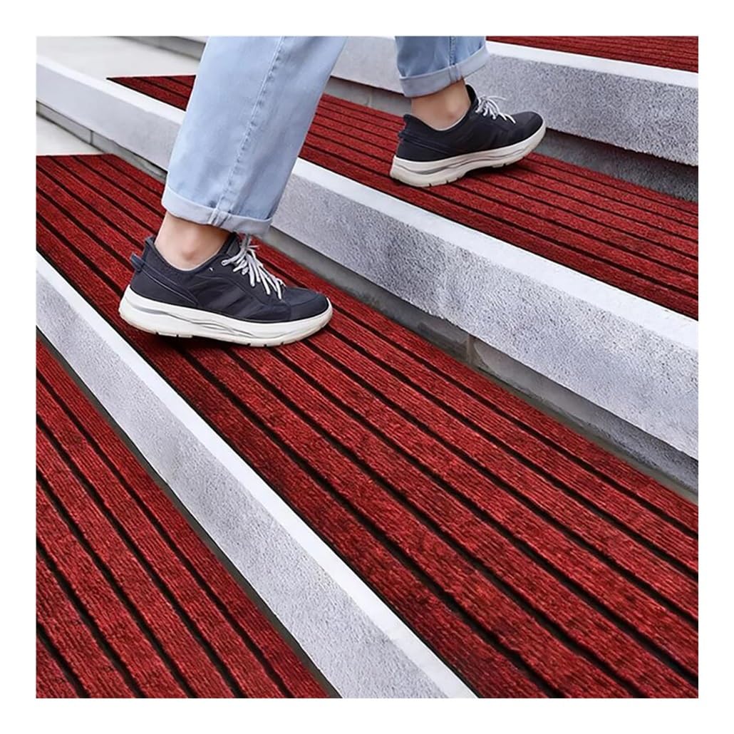 Tappetino Antiscivolo per gradini, Tappetino Antiscivolo per Esterni di qualità Commerciale - Tappeto Lavabile per gradini in Legno, Cemento e Piastrelle - Set da 2 (70x20 cm/27,6x7,9 pollic
