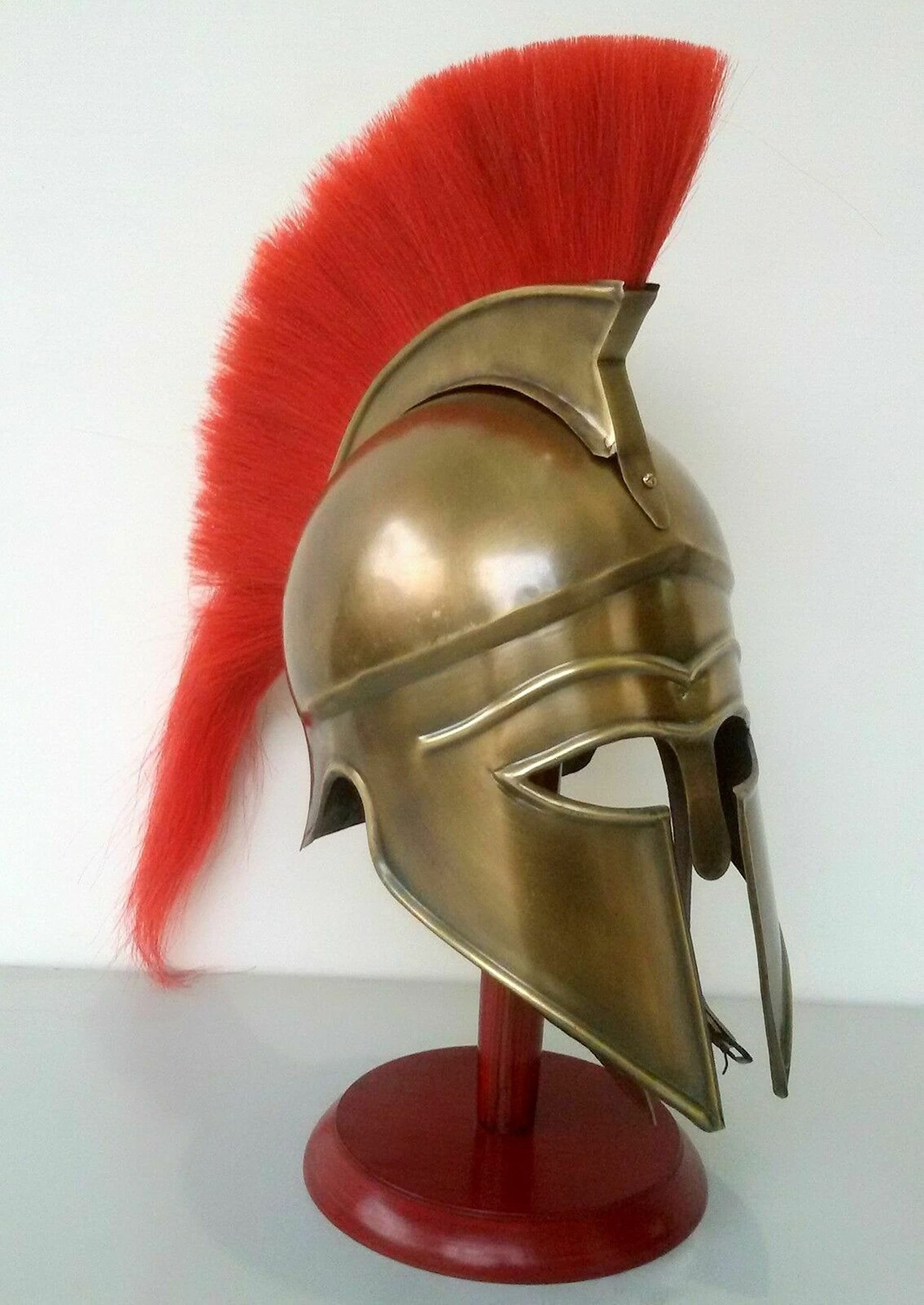 Medieval Corinthian Helmet Steel Spartan Helmets 300 Movie Helmet Metal Wearable Helmets Roleplay SCA LARP Costumes Halloween
