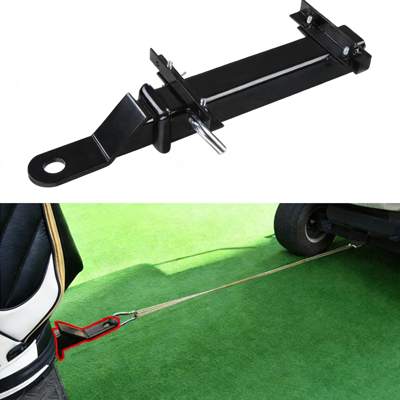 Attelages de chariot de golf robustes avec revêtement de protection pour une résistance à la rouille et une sécurité dans toutes les conditions météorologiques. Fixations pour chariot de golf