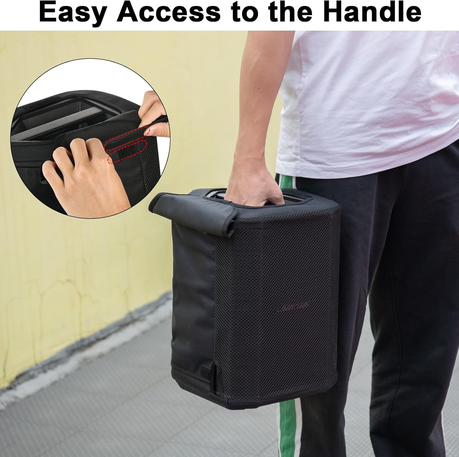 TXEsign Speaker Cover for Bose S1 Pro+ All-in-one Powered Portable Speaker, Mesh Slip Cover Protective Case for Bose Speaker - Image 4