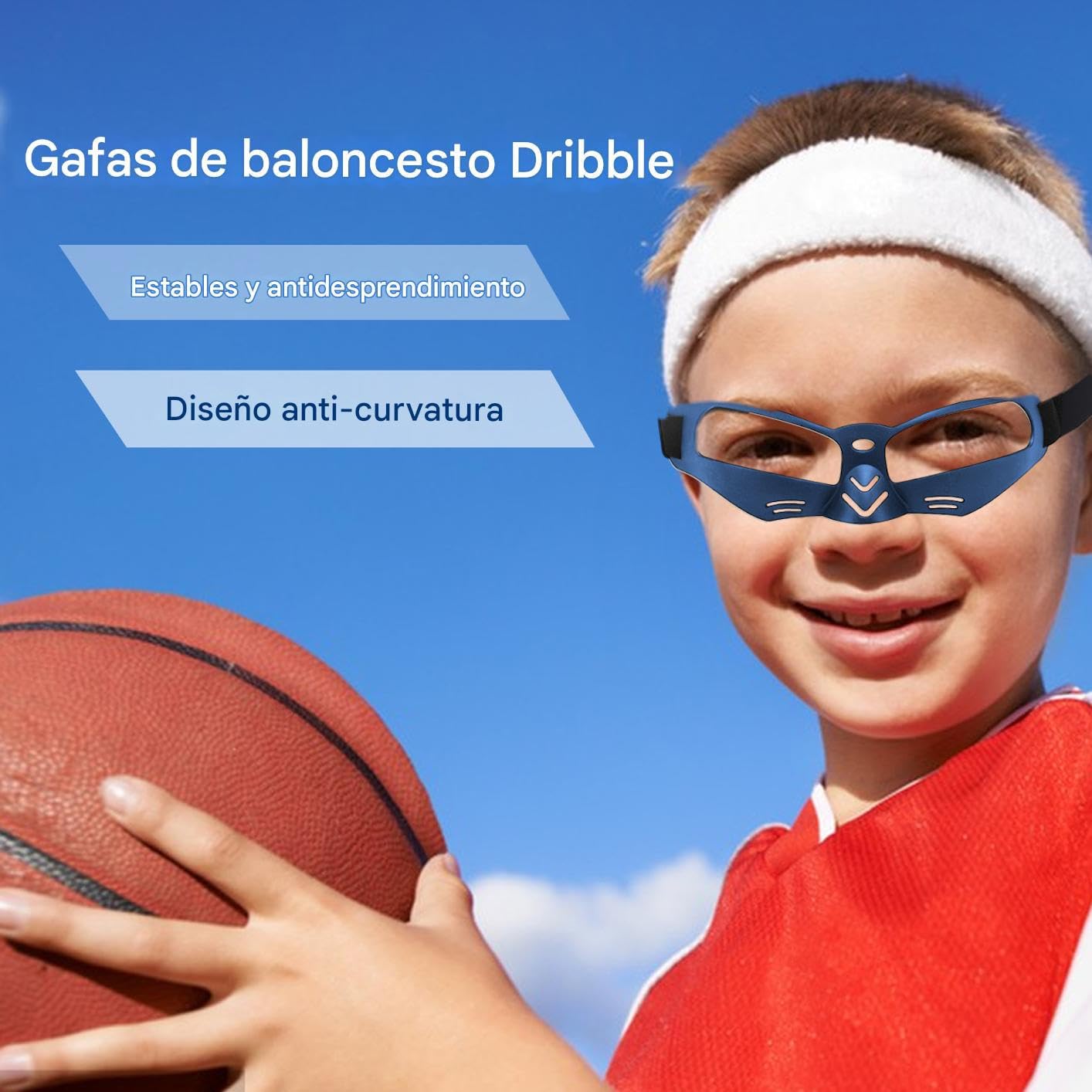 Gafas de Regateo Deportivas Baloncesto Equipo Protección Entrenamiento Jugadores
