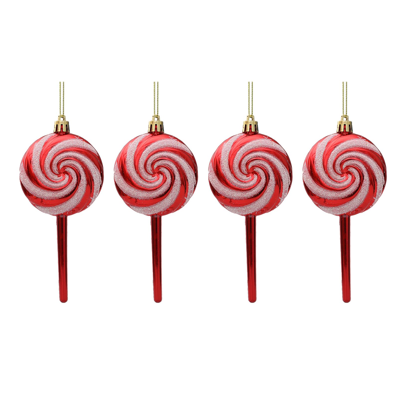 Tsophreniq Christmas Lollipop Ornament, 4 Pcs Hanging Ornament for Christmas Tree Creative Decoration for Festival Party Tree Decoration Acrylic Ornaments Festive Party Decorations