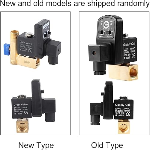 Miniatura 2 de Válvula de drenaje automática G1/2 DN15 Válvula de drenaje electrónica automática cronometrada para gestión de condensado de compresor de aire (230V)