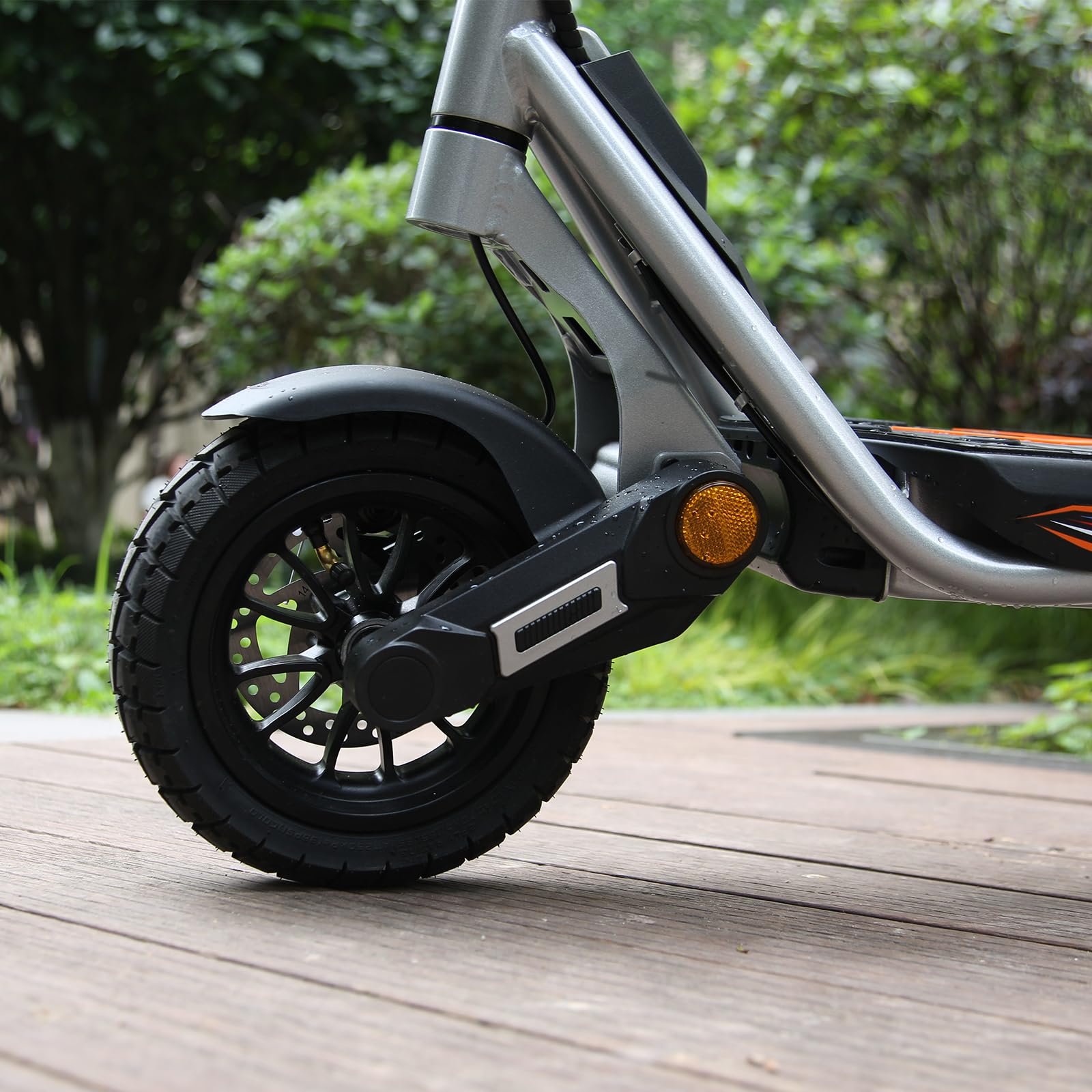 KuKirin Trottinette Électrique Adulte Pliable, Pneus Tubeless 10 Pouces, Double Frein à Disque, Suspension Avant et Arrière, Écran LED, Éclairage avec Clignotants, IPX4, A1