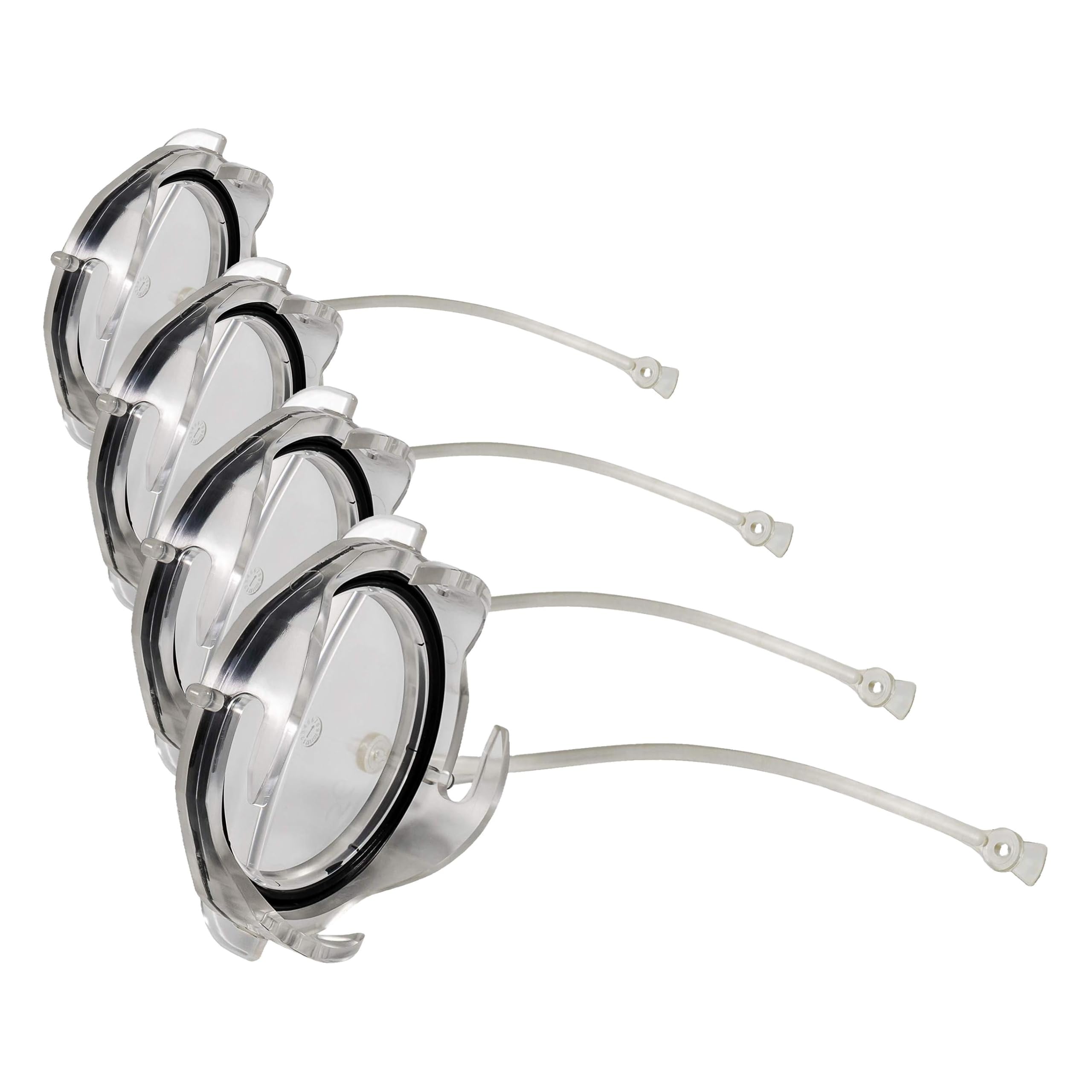 Camco 39455 Clear RV Sewer Cap with Lanyard - Prevents Leaks and Spills from Your RV's Sewer System (Pack of 4)