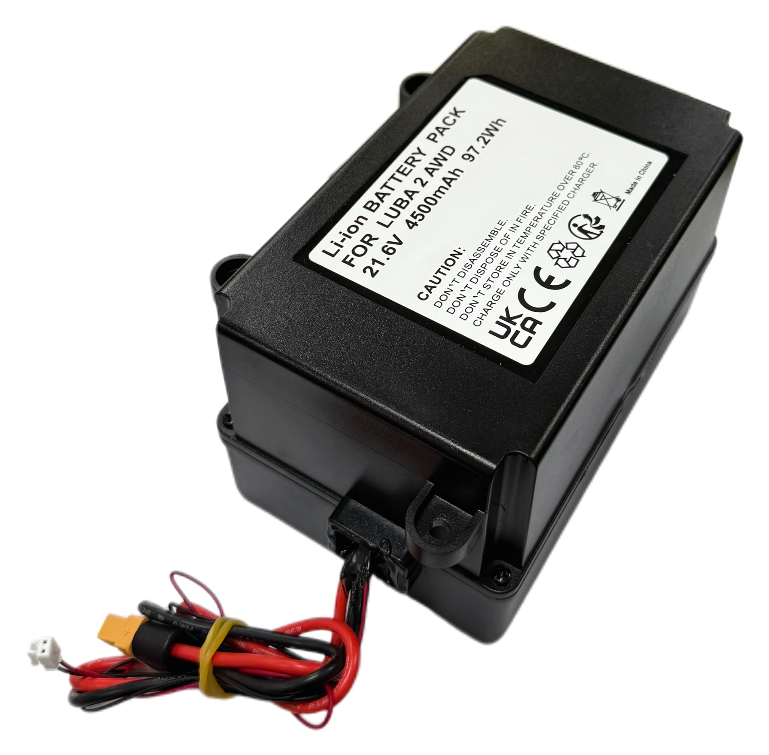 Batería de 21,6 V 4,5 Ah para Robot cortacésped Mammotion LUBA1, LUBA 2 AWD 1000, LUBA 2 AWD 3000, etc., Repuesto para HM02, WDBT000002000, D.015.SZ0148, etc