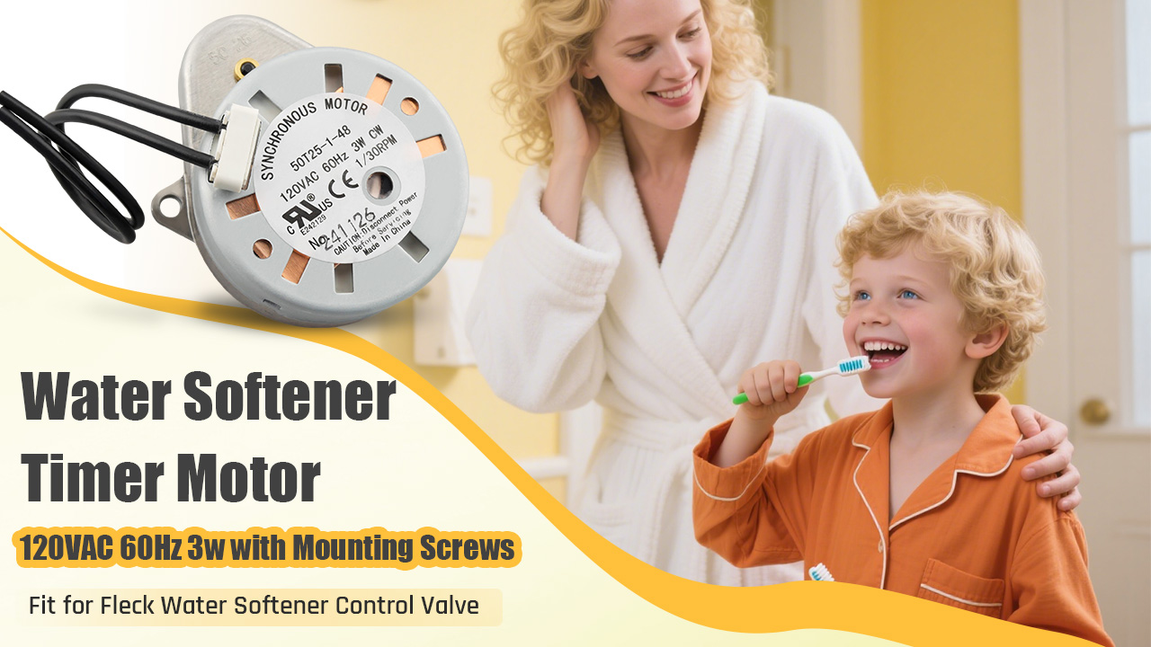 Motor temporizador para válvula Fleck 5600 y modelos compatibles miniatura 7