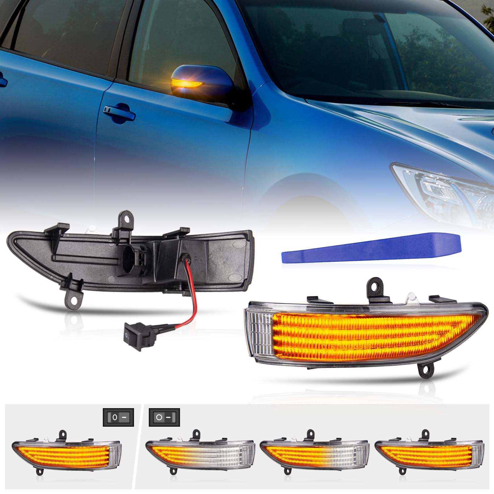 Amazon | POPMOTORZ スバル LED 流れる ドアミラーフォレスター SH後  