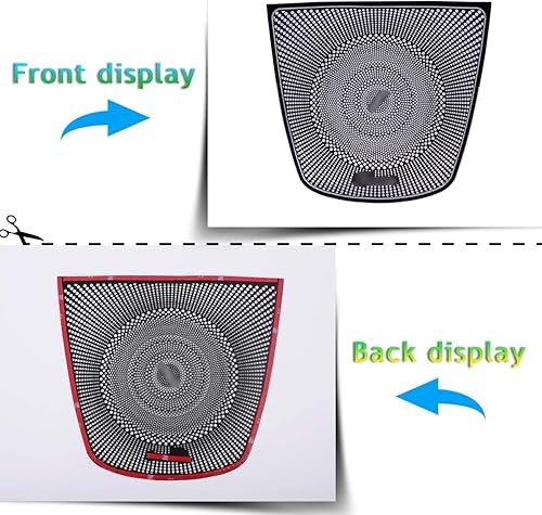Miniatura 6 de CHEYA Aleación de aluminio para BMW X5 F15 X6 F16 2014-UP coche tablero altavoz cubierta ajuste etiqueta accesorios