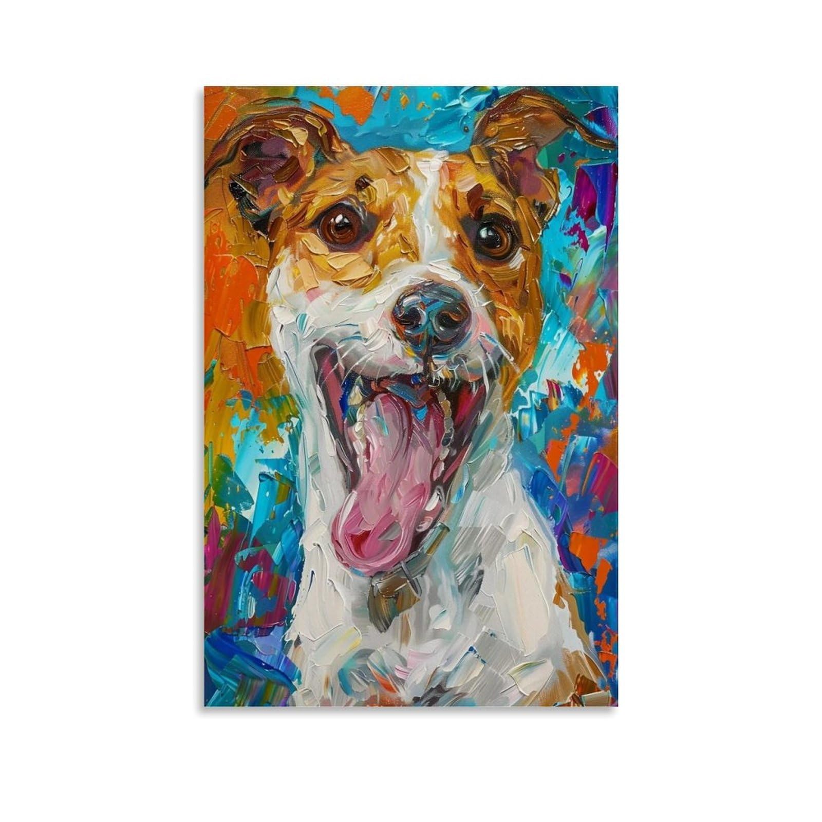 HUERYRYHY Joyful Russell 03 Poster Wall Art Canvas Vintage Aesthetic Painting Decor for Rooms 08x12inch Unframe-style