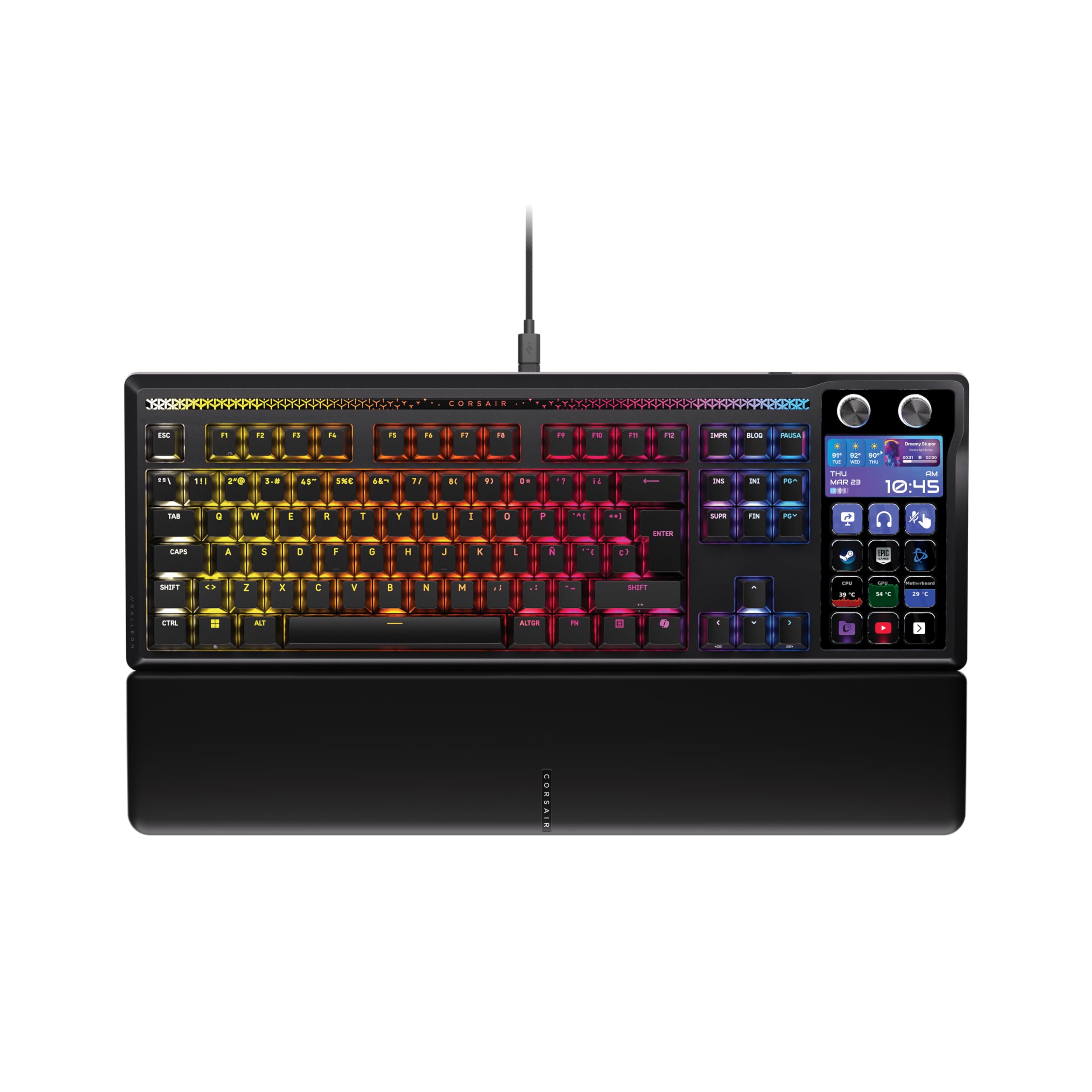 Corsair Galleon 100 SD RGB Teclado Mecánico con Cable para Juegos