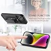 Compatible con Xiaomi Poco M3 4G, funda con soporte, compatible con Xiaomi Poco M3 4G, cubierta protectora negra 3