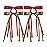 Tassel Ribbon Bowknot Hair Clips with Long Tails for Women and Girls, Solid Barrettes and Claw Clips with Bows for Long Hair (Red Green)