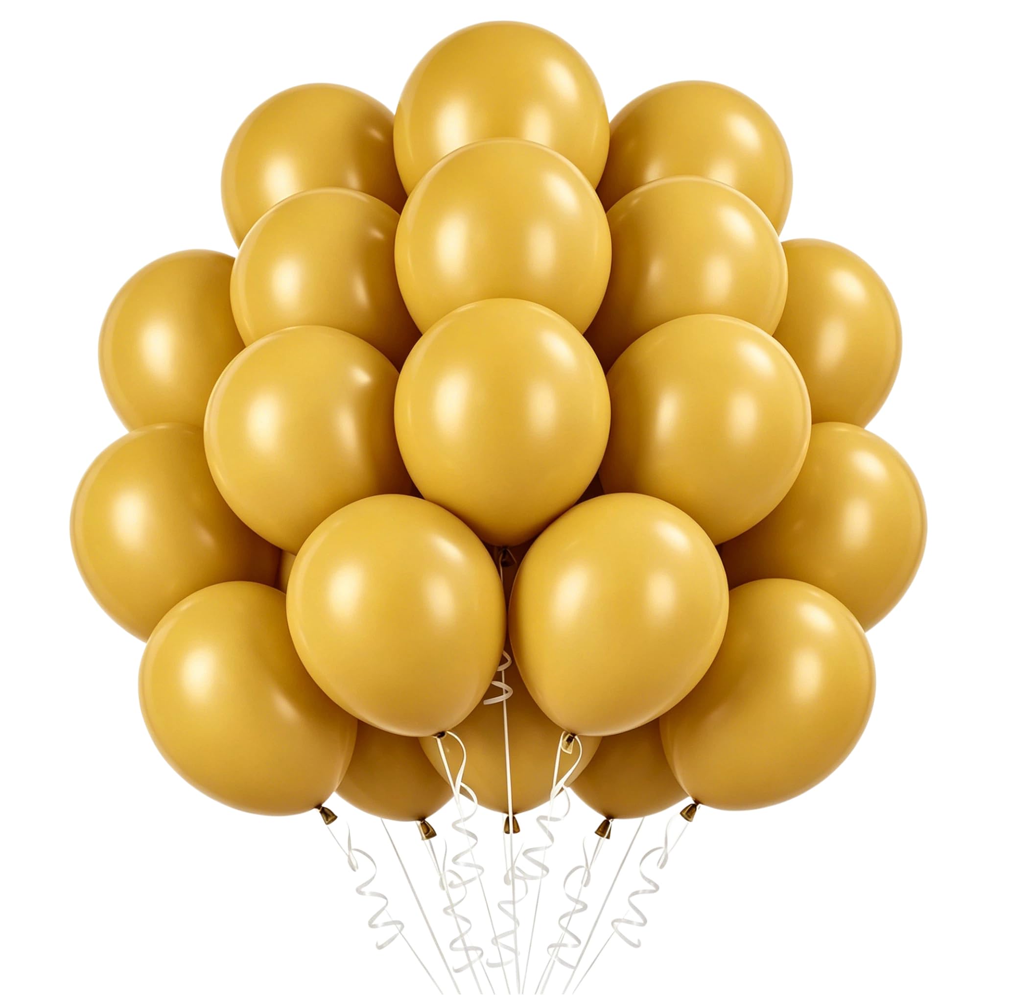 Balloons Mustard Yellow, Pack of 50 Mustard Yellow Balloons, 12 Inch Latex Balloons Birthday, Balloon Party Decoration Birthday Wedding Festival Anniversary Decoration — image 1