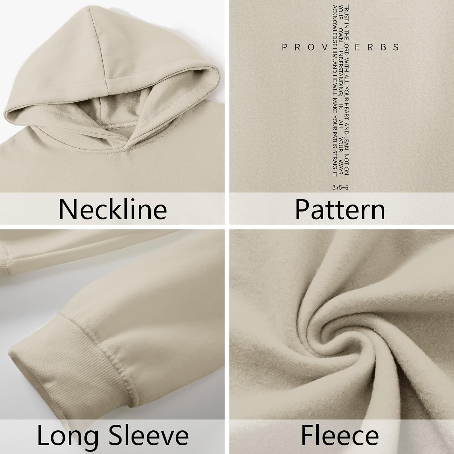 Christian Hoodies for Men Inspirational Religious Faith Cross Sweatshirts Vintage Bible Verse Graphic Hoodie Pullover - Image 7