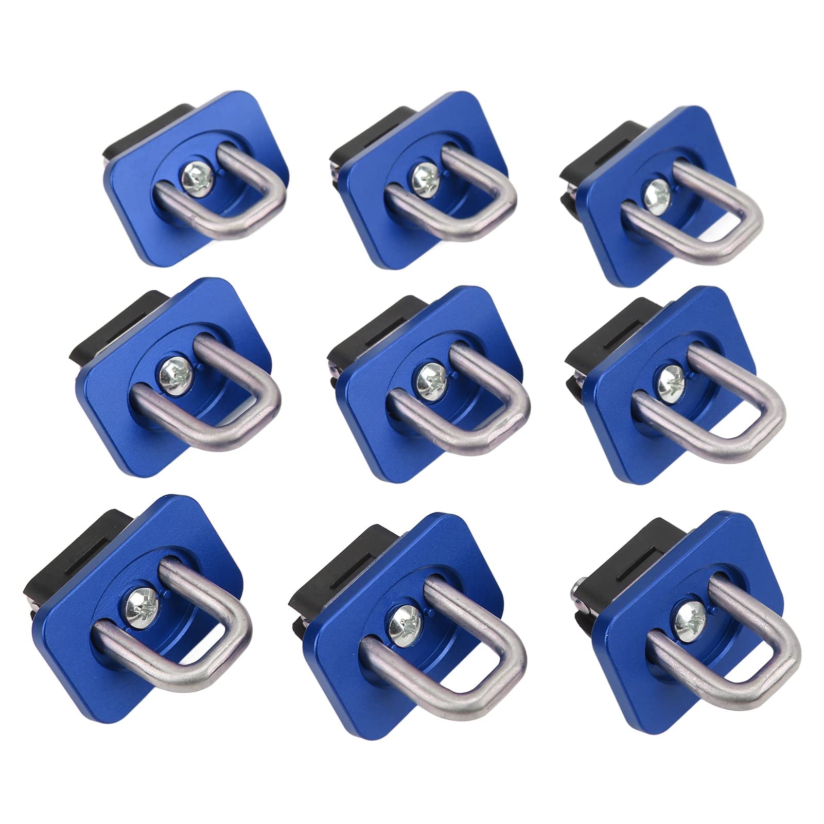 Bediffer 9 Anclajes de Amarre de Acero Inoxidable Resistente, Rodamiento de Carga de 1000 Libras para Silverado 2007-2021 (Azul)