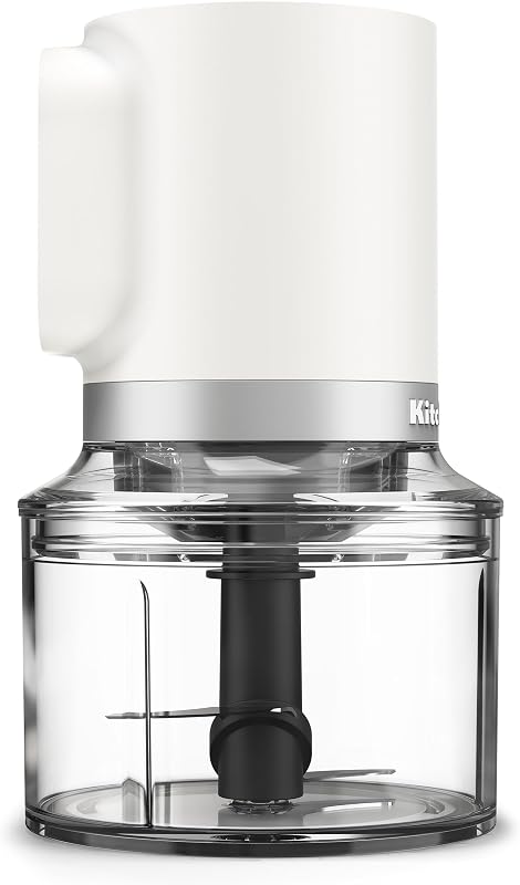 GO Cordless Top Down Chopper, battery sold separately, KTCR350 | Cordless, 3.5 cup capacity, One-touch control, Battery Sold Separately, Porcelain White