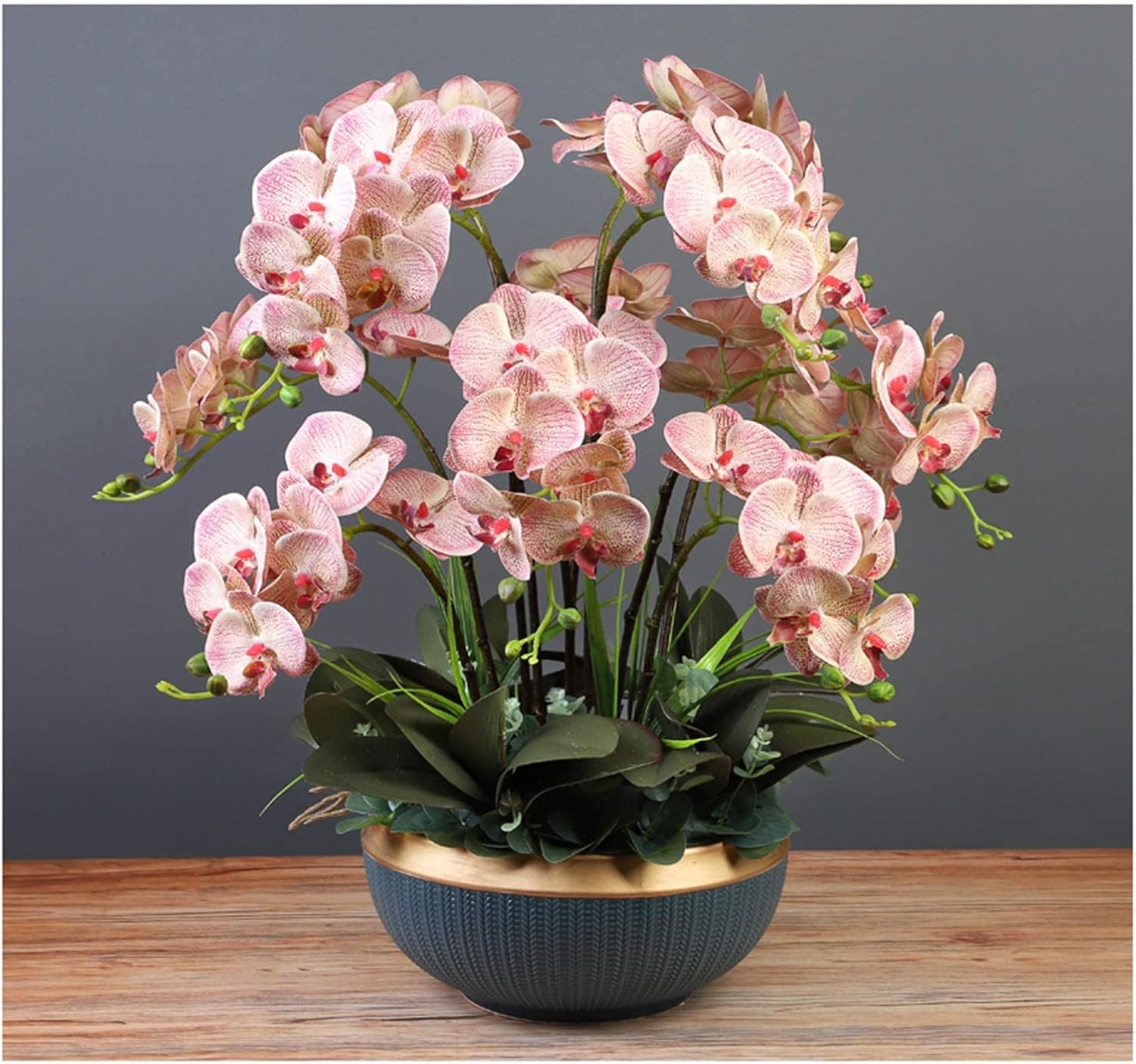 Artificial Flowers Orchids Flowers Arrangement Elegant